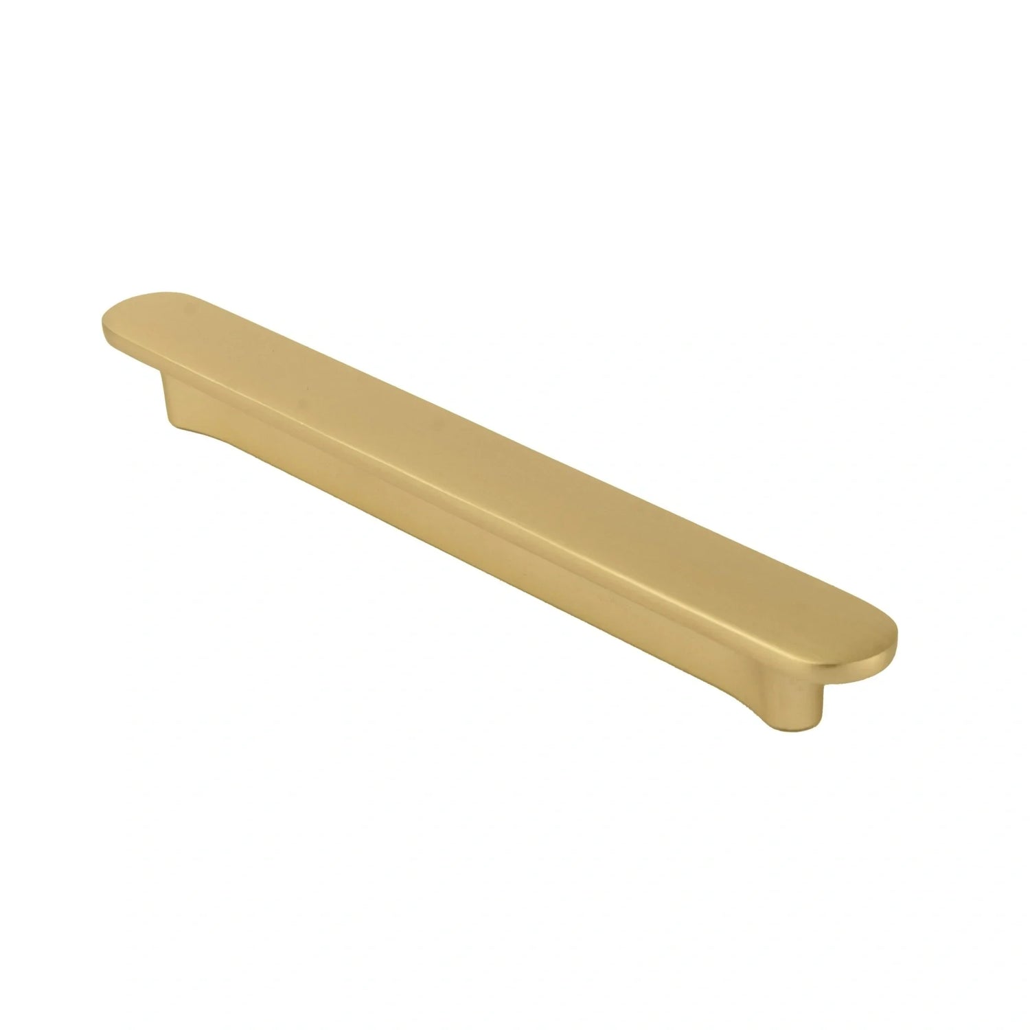 Mantara Plato Handle B-0067 is a modern brushed brass handle in gold, ideal for wardrobes, doors, and kitchens.