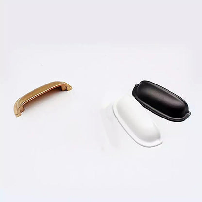 Portico Pull Knob Handles 88mm / White / Zinc Alloy - M A N T A R A