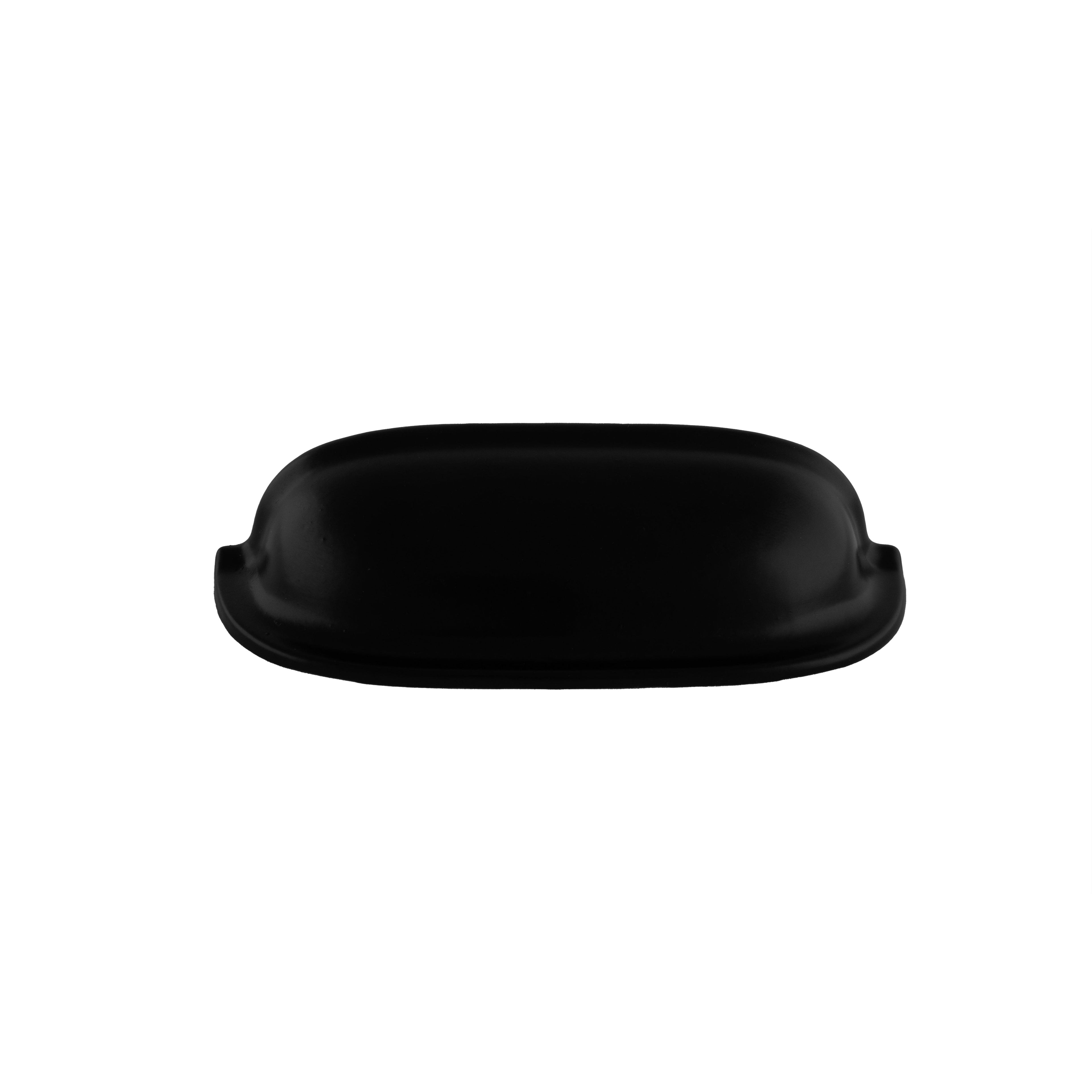 Portico Pull Knob Handles 88mm / Black / Zinc Alloy - M A N T A R A