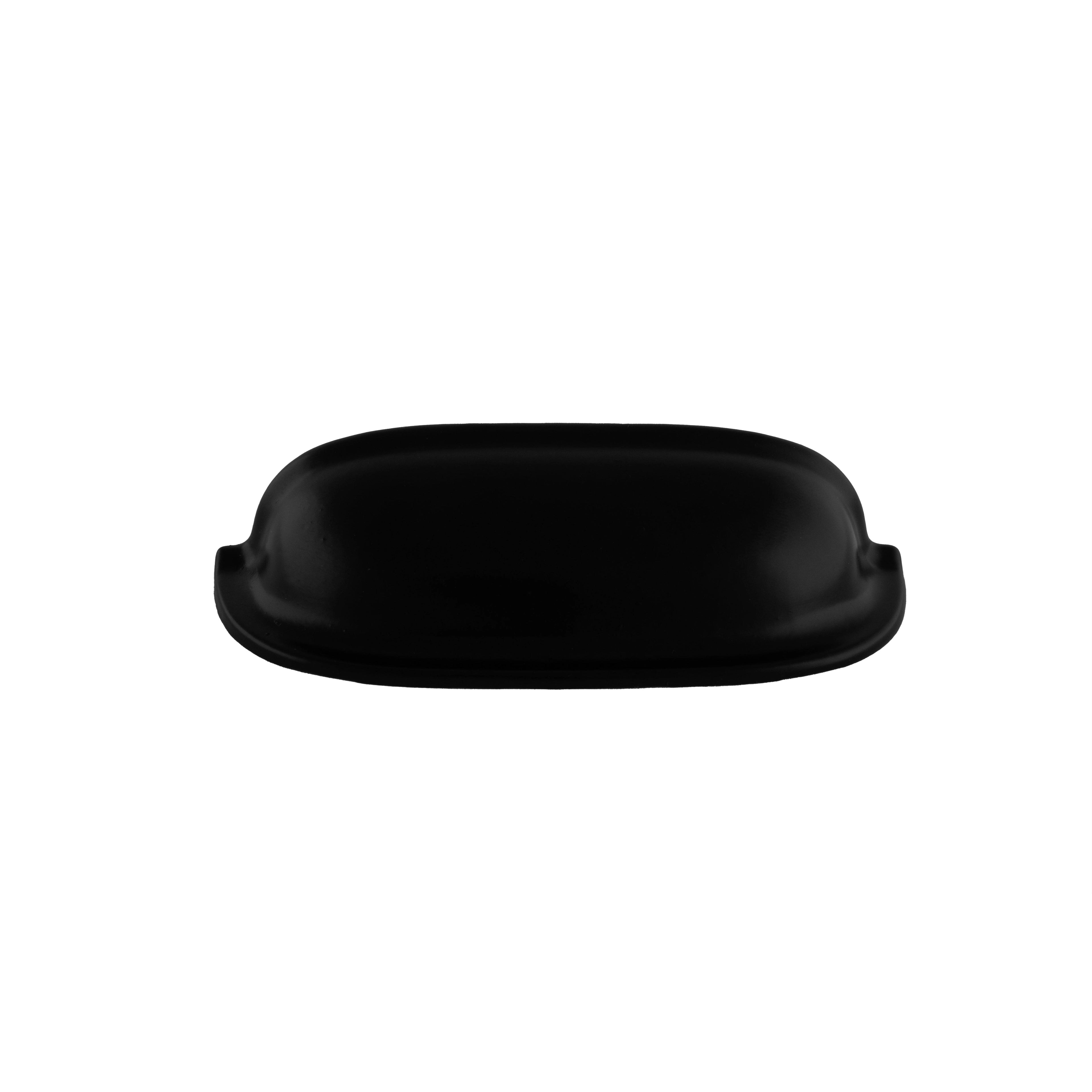 Mantara Portico Pull Knob Z-0004 is a modern zinc knob in matte black ideal for drawers and cupboards.