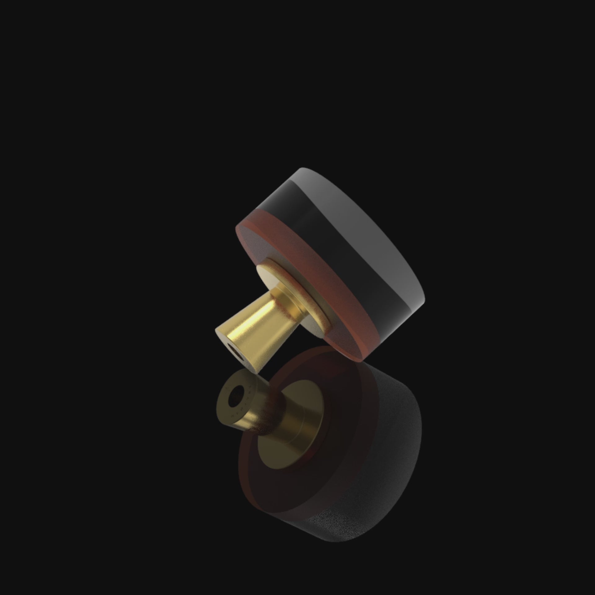 Decorative drawer knob, crystal + brass, champagne & brass, Mantara, Twilight Crystal Knob, A-0002 - buy knobs, drawer knobs.
