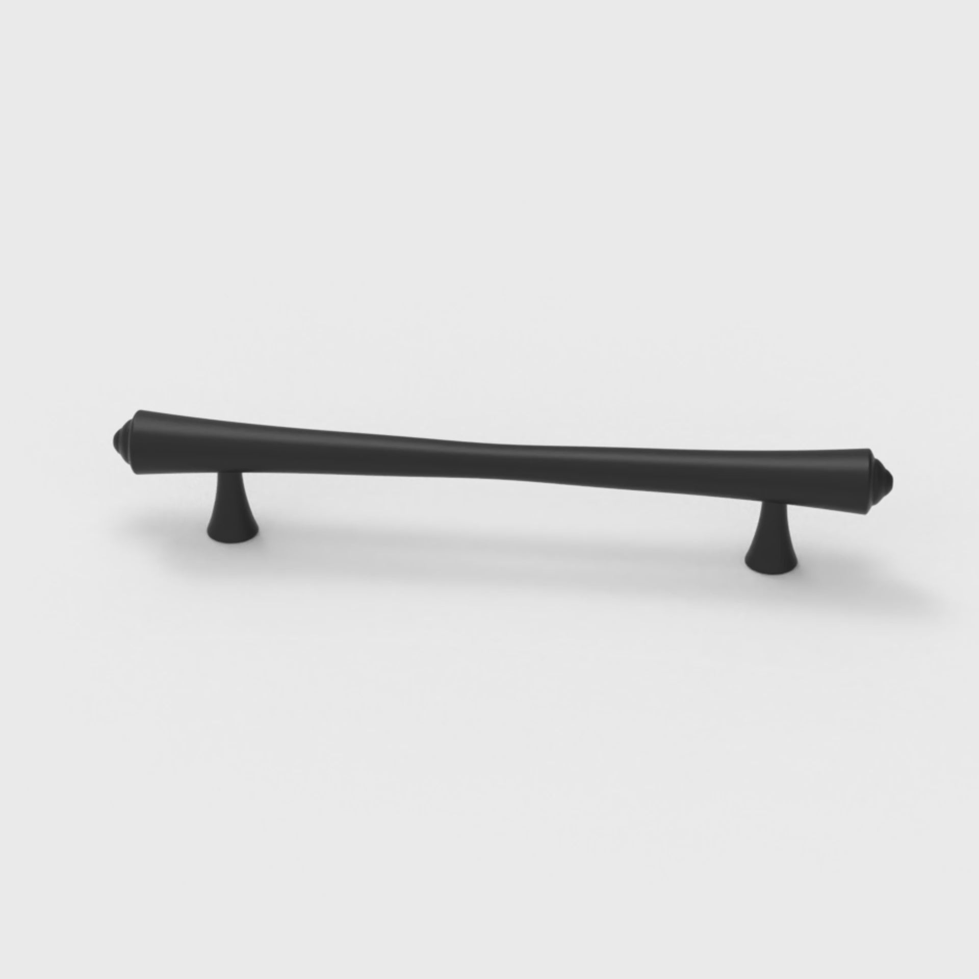 Mantara Raphael Handle B-0068 is a modern brushed brass handle in black, ideal for kitchens, drawers, and wardrobes.