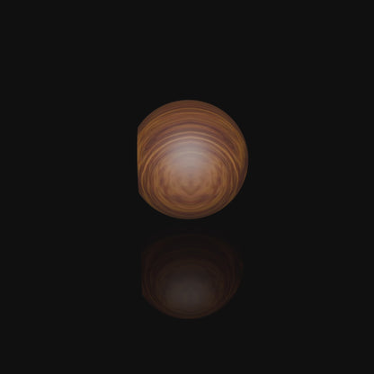 Mantara Celestial Dome Knob W-0022 is a modern wooden knob in brushed brown  ideal for drawers, cabinets, and kitchen use.