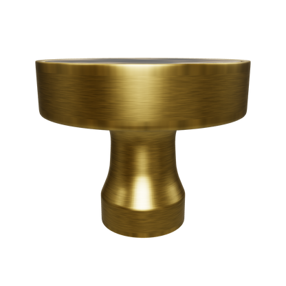 Galaxy round cabinet knob A-0005, clouds mist acrylic &amp; brushed brass, dia30mm, for drawers &amp; wardrobes by Mantara