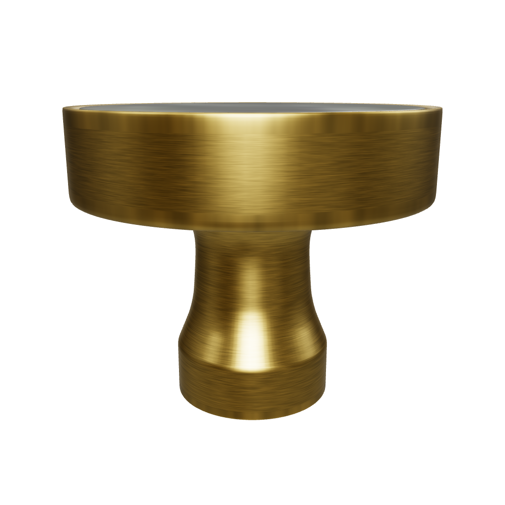 Galaxy round cabinet knob A-0005, dark green acrylic &amp; brushed brass, dia30mm, for doors &amp; drawers by Mantara