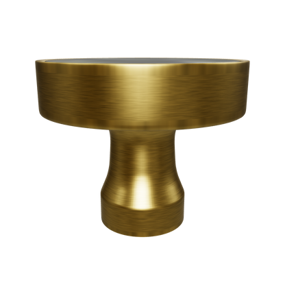 Galaxy round cabinet knob A-0005, dark green acrylic &amp; brushed brass, dia30mm, for doors &amp; drawers by Mantara