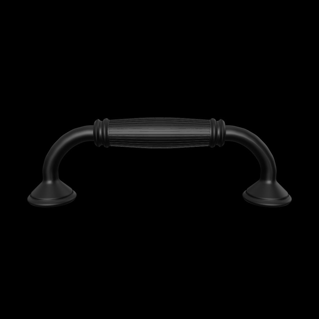 3D Model of the black handle shown in all the angle 