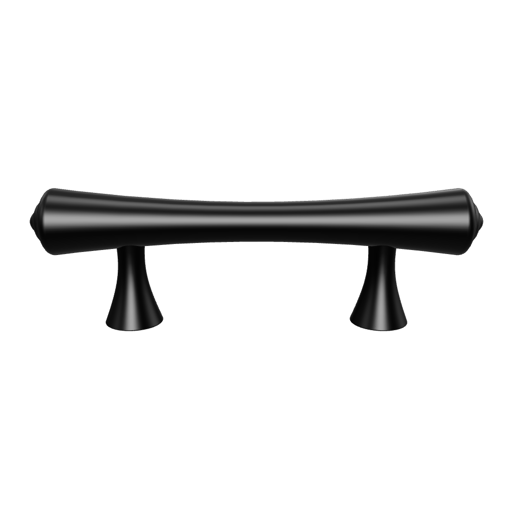Mantara Raphael Handle B-0068 is a modern brushed brass handle in black, ideal for kitchens, drawers, and wardrobes.