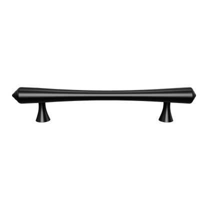 Mantara Raphael Handle B-0068 is a modern brushed brass handle in black, ideal for kitchens, drawers, and wardrobes.