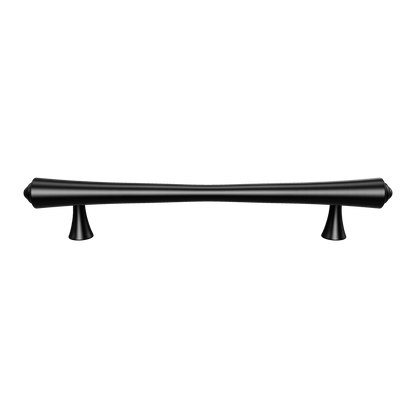 Mantara Raphael Handle B-0068 is a modern brushed brass handle in black, ideal for kitchens, drawers, and wardrobes.