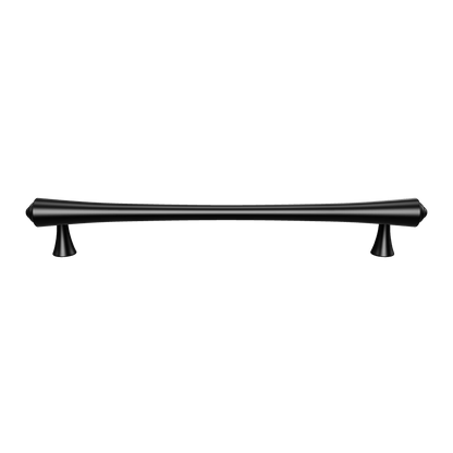 Mantara Raphael Handle B-0068 is a modern brushed brass handle in black, ideal for kitchens, drawers, and wardrobes.