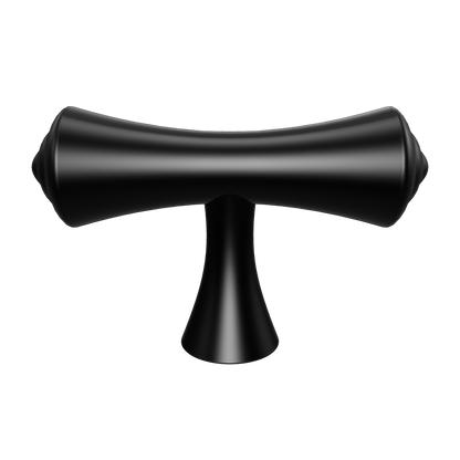 Mantara Raphael Handle B-0068 is a modern brushed brass handle in black, ideal for kitchens, drawers, and wardrobes.