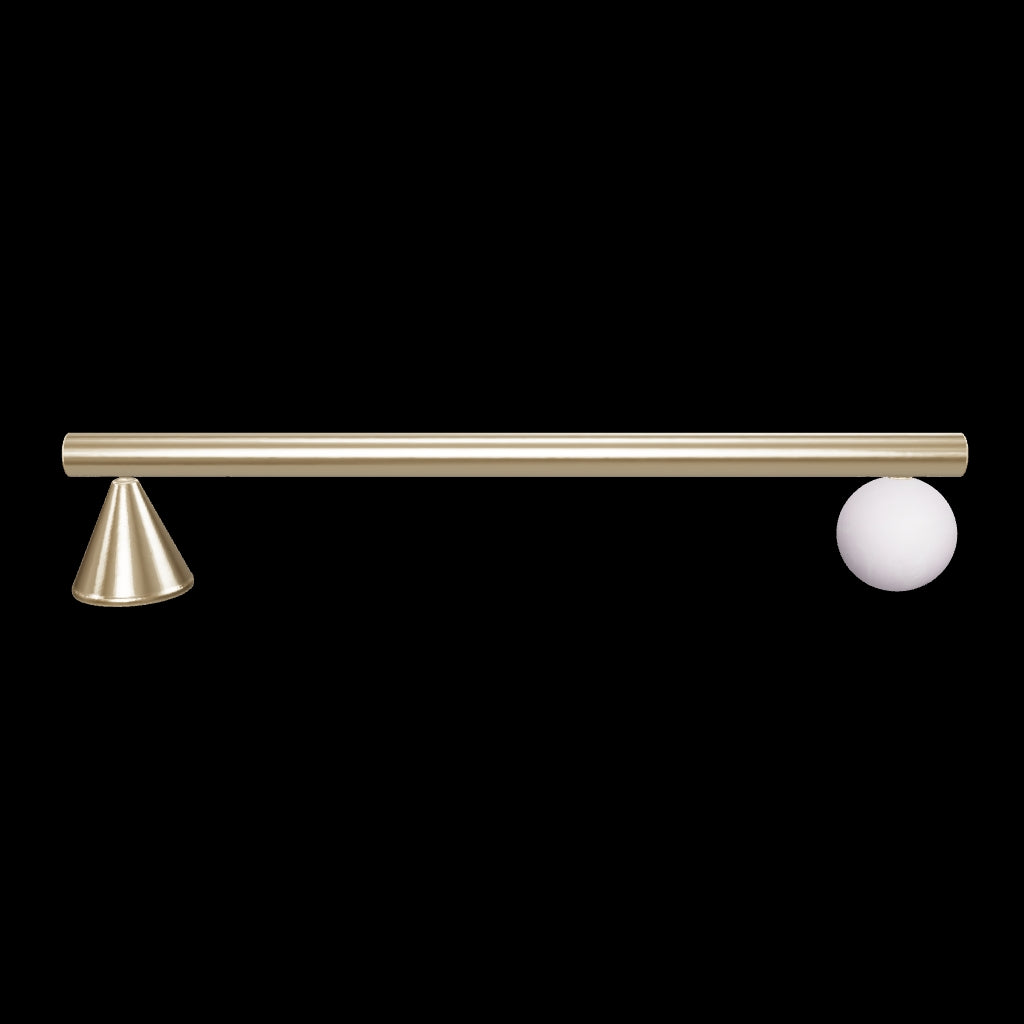 3D model of cupboard handle with crystal spherical shape unique handle in the black background