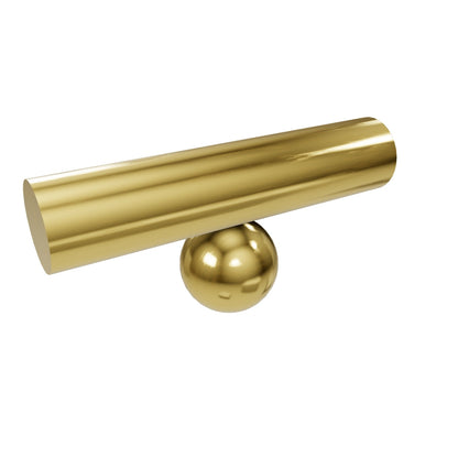 Mantara Elowen Handle B-0057 is a modern brushed brass handle in gold, ideal for cabinets, wardrobes, and kitchens.