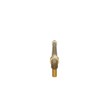Acrylic and brass  handle in dark brown finish by Mantara, Petra I Handle with  A-0007, door handle and wardrobe handle