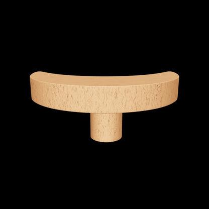 Mantara Crescent Moon Knob W-0046 is a modern beech wood knob, ideal for kitchen drawers, dresser drawers.