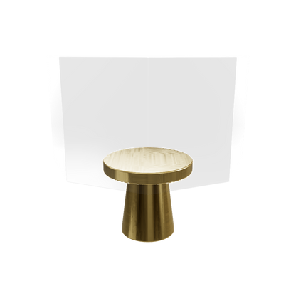 Vintage door knobs collection featuring solid brass crystal knobs in polished gold by Mantara, A-0001.