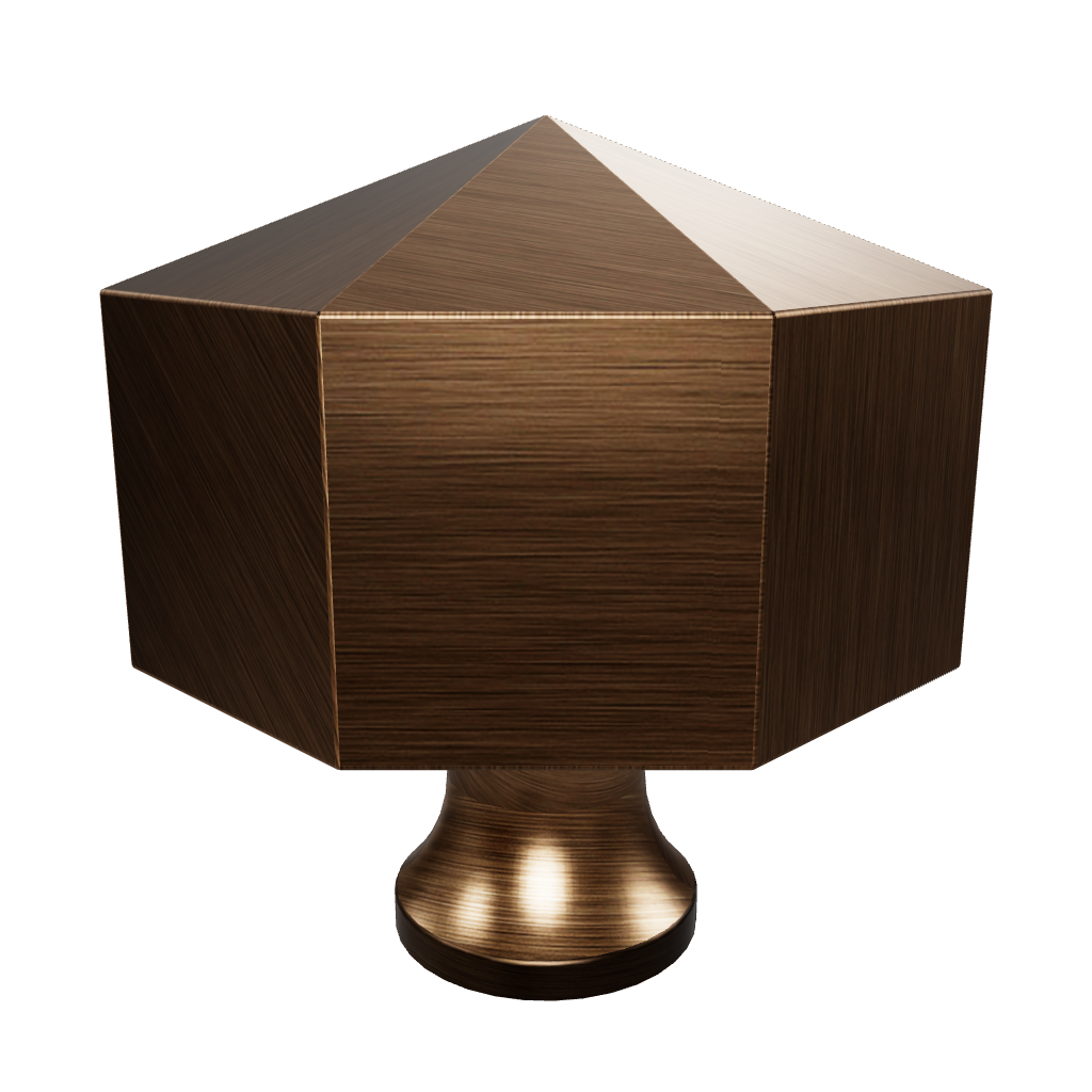 The Mantara B-0006 Fiore Knob is a modern brass knob in bronze with a brushed finish, ideal for wardrobes, drawers, and cabinets.