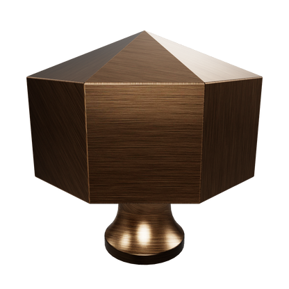The Mantara B-0006 Fiore Knob is a modern brass knob in bronze with a brushed finish, ideal for wardrobes, drawers, and cabinets.