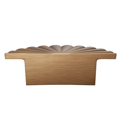 The Mantara B-0029 Kanti Knob is a modern brass knob in brushed gold and bronze, ideal for doors, kitchens, and cabinets.