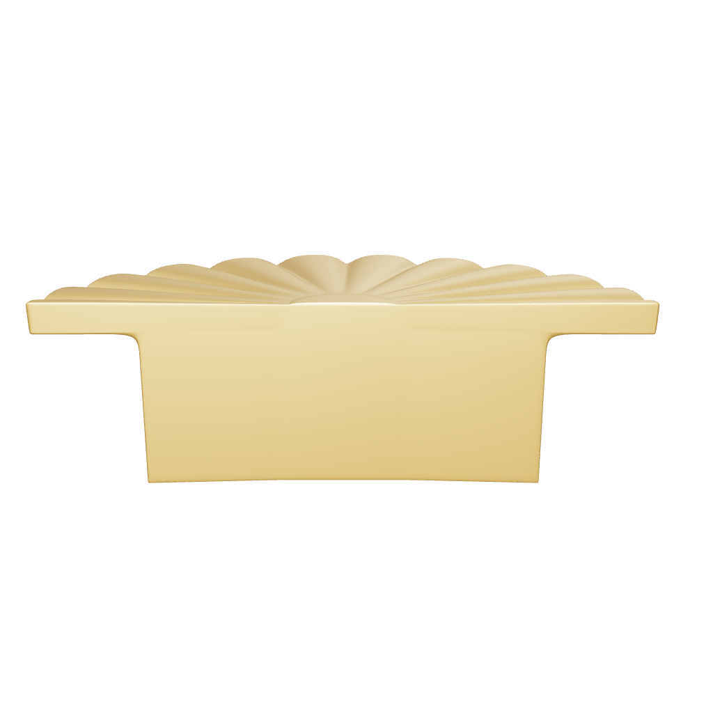 The Mantara B-0029 Kanti Knob is a modern brass handle in gold brushed finish, perfect for doors, drawers, and cabinets.
