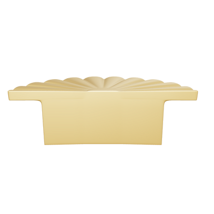 The Mantara B-0029 Kanti Knob is a modern brass handle in gold brushed finish, perfect for doors, drawers, and cabinets.