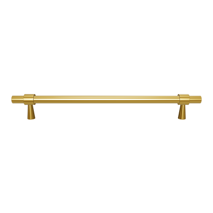 Mantara Seraphine Handle B-0054 is a modern brushed brass handle in gold, ideal for wardrobes, almirahs, and kitchens.