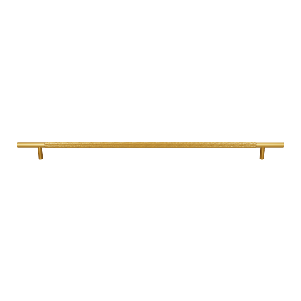 Mantara Pisa Knob B-0060 is a modern brushed brass handle in gold, ideal for wardrobes, cabinets, and main doors.