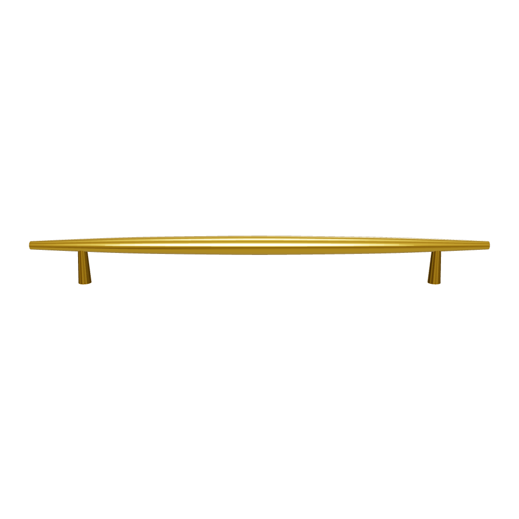 Mantara Gilded T Bar Handle B-0072 is a modern brass handle in brushed gold, ideal for wardrobes, doors, and kitchens.