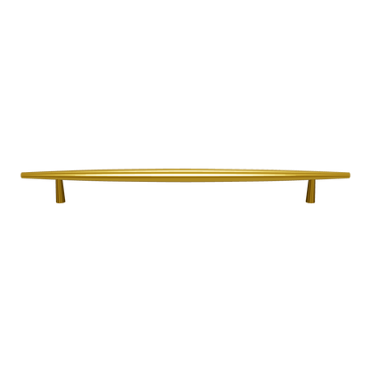 Mantara Gilded T Bar Handle B-0072 is a modern brass handle in brushed gold, ideal for wardrobes, doors, and kitchens.