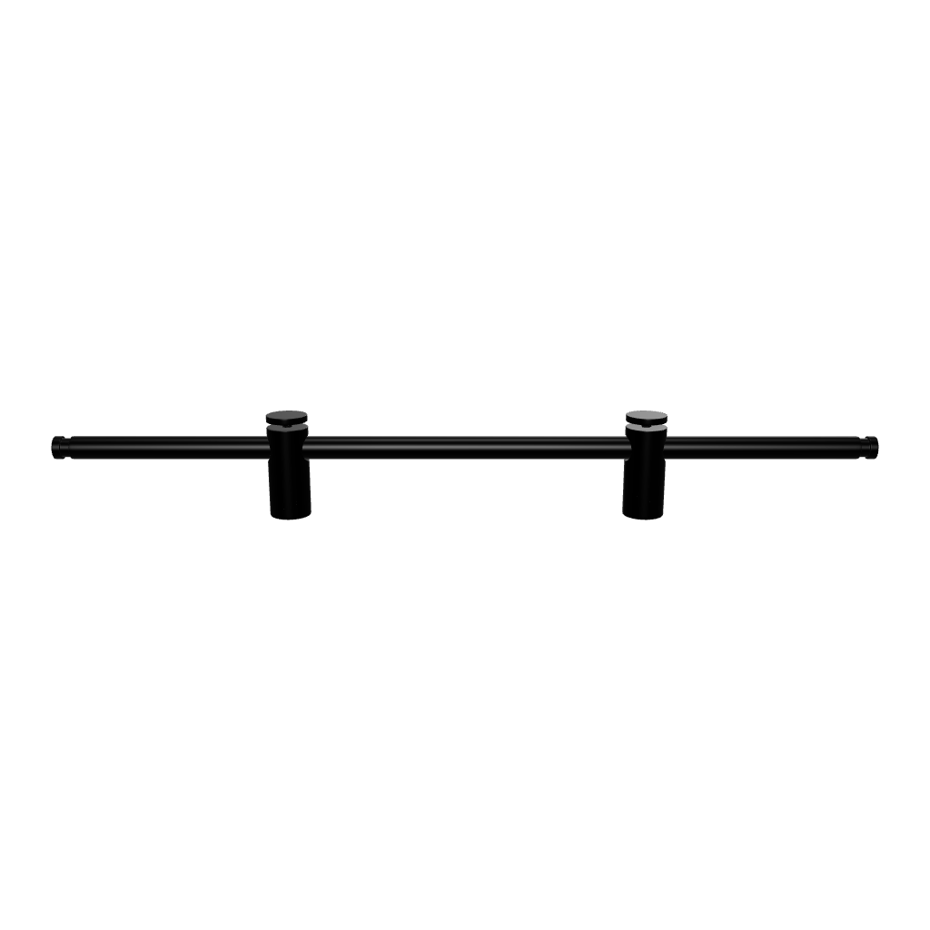 Mantara Marula Handle SKU B-0081 is a modern solid brass handle in polished black for wardrobes and cabinets.