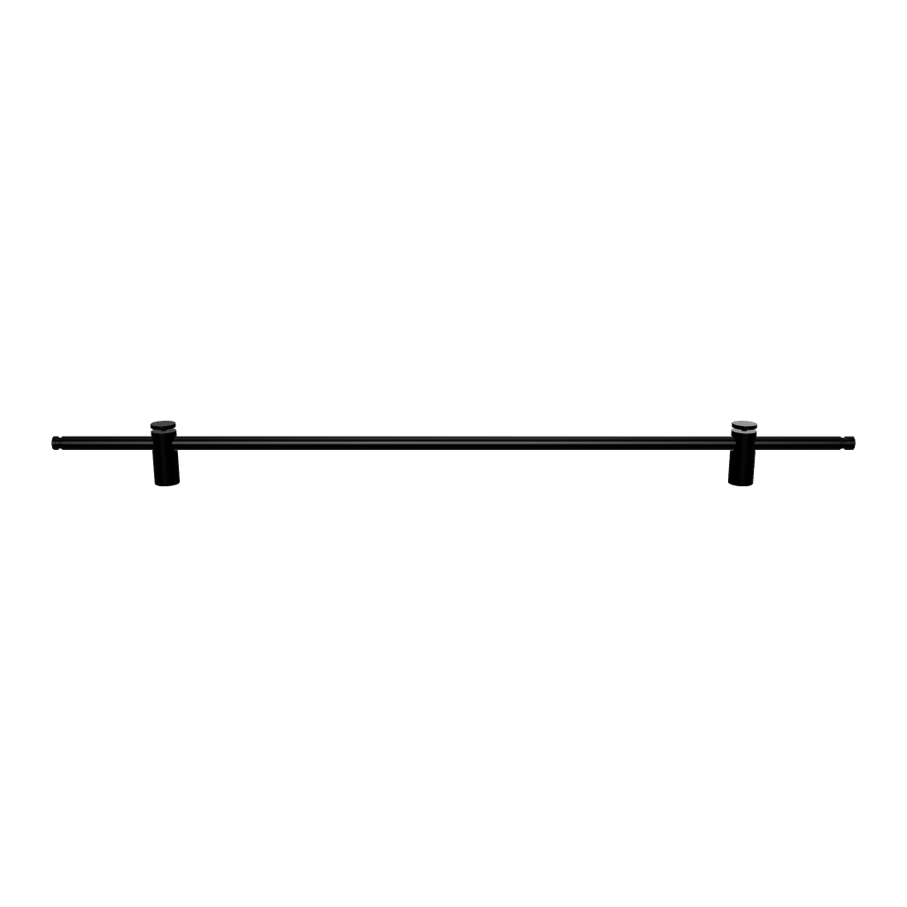 Mantara Marula Handle SKU B-0081 is a modern solid brass handle in polished black for wardrobes and cabinets.