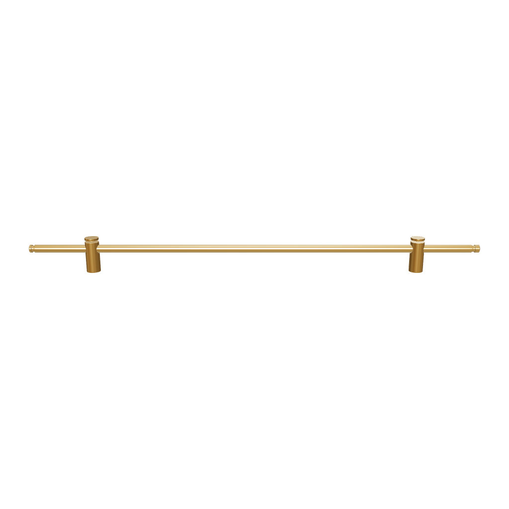 Mantara Marula Handle SKU B-0081 is a modern solid brass handle in polished gold for wardrobes and cabinets.