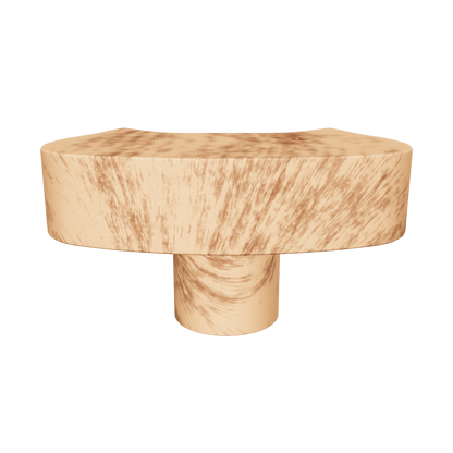 Mantara Cat Wooden Knob W-0024 is a modern wooden knob and wall hook in brushed beige finish, ideal for kids&