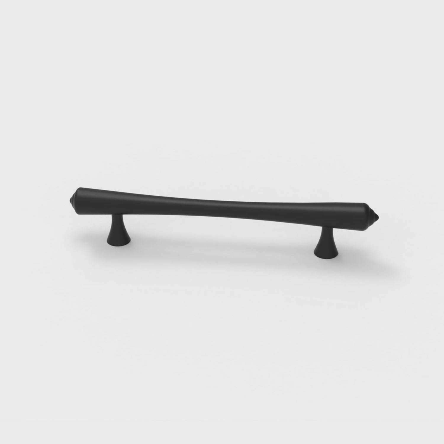 Mantara Raphael Handle B-0068 is a modern brushed brass handle in black, ideal for kitchens, drawers, and wardrobes.