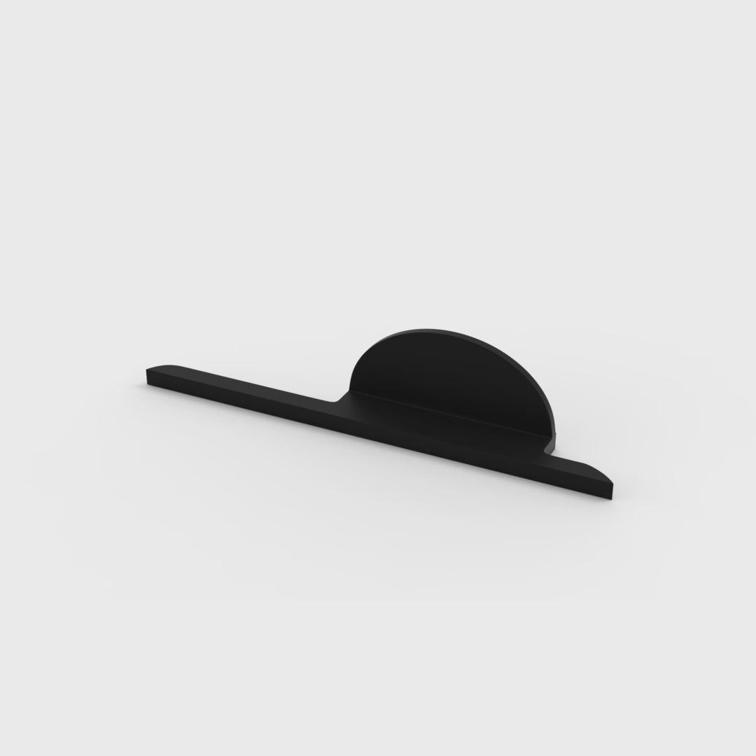 Mantara Moonshine Handle Z-0007 is a modern zinc handle in matte black  ideal for wardrobes, doors, and drawers.