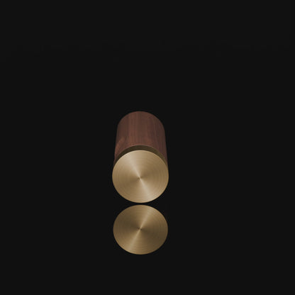 Mantara Flair Hook W-0013 is a natural wood &amp; brass wall hook in brown with polished finish, ideal for all rooms.
