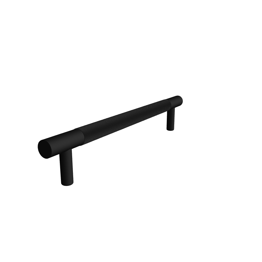 Mantara Enigma Handle B-0061 is a modern brushed brass handle in black, ideal for cupboards and drawers.