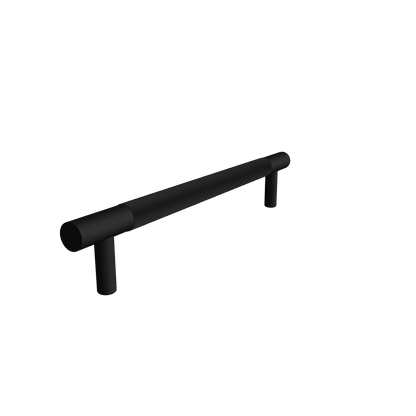 Mantara Enigma Handle B-0061 is a modern brushed brass handle in black, ideal for cupboards and drawers.