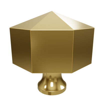 The Mantara B-0006 Fiore Knob is a modern brass knob in dark gold with a brushed finish, ideal for wardrobes, drawers, and cabinets.