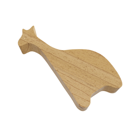 Mantara Giraffe knob W-0024 is a modern  beige wooden knob, ideal for kids’ rooms, drawers, and cabinets.