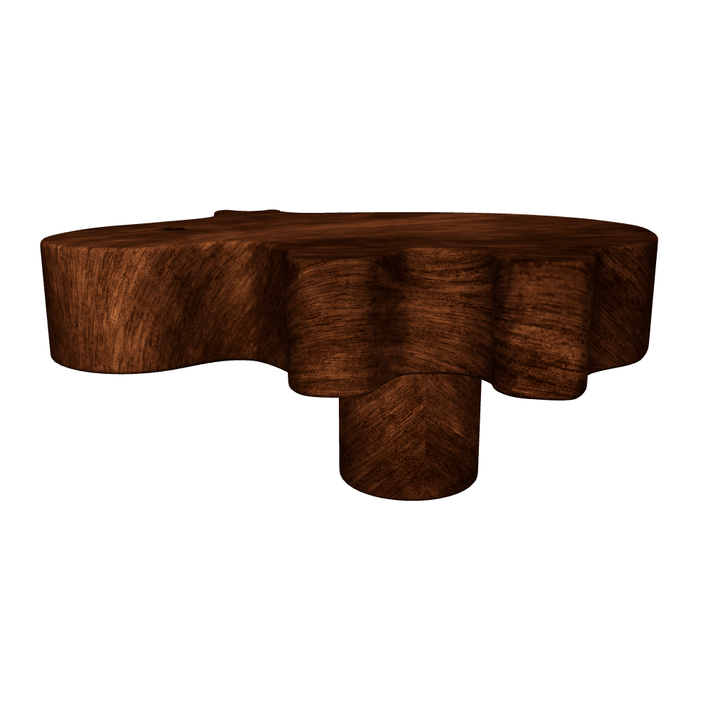 Mantara Hippo Wooden Knob/Hook  W-0024 is a modern wood knob and wall hook in brushed walnut  finish, ideal for kids’ rooms, cabinets, and wardrobes.