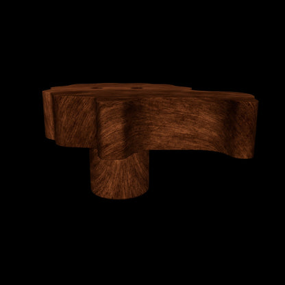 Mantara Lion knob W-0024 is a modern walnut wooden knob, ideal for kids’ rooms, drawers, and wardrobes.