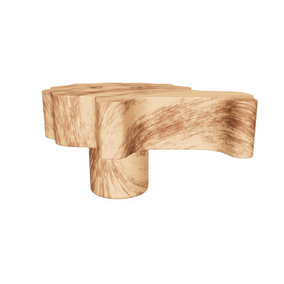 Mantara Lion knob W-0024 is a modern beige wooden knob, ideal for kids’ rooms, drawers, and wardrobes.