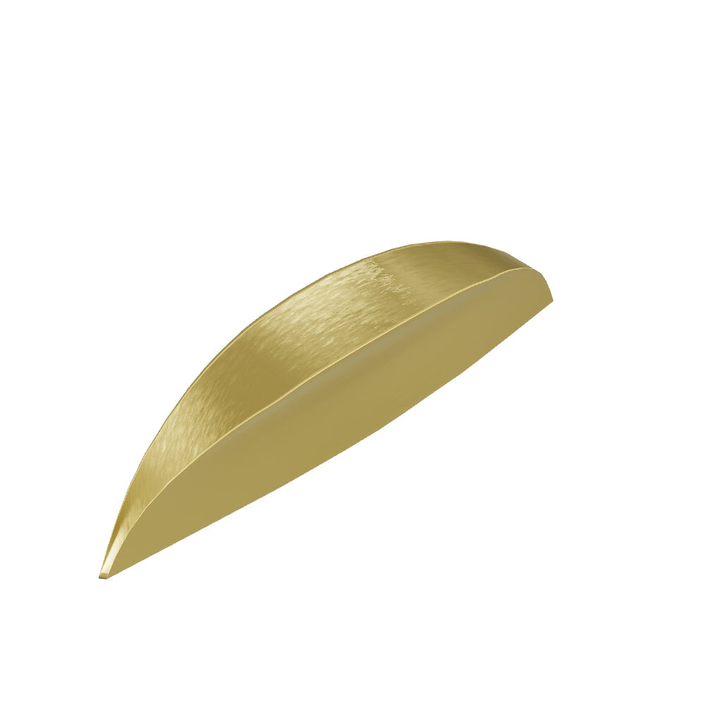 The Mantara B-0024 Selene Pull Handle is a modern brushed brass handle in gold, ideal for drawers, cupboards, and bedrooms.