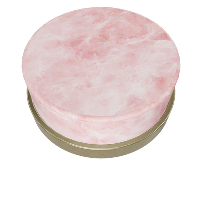 Ceramic round cabinet knob in pink finish by Mantara, model Cloud Knob, Drawer knob with  C-0003.