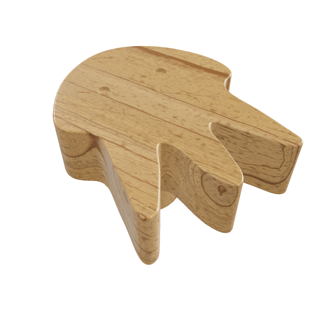 Squid Wooden Knob