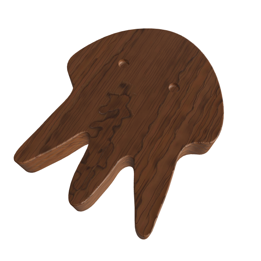 Mantara Squid knob W-0024 is a modern walnut wooden knob, ideal for kids’ rooms, drawers, and wardrobes.