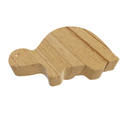 Mantara Turtle Knob  W-0024 is a modern  beige wooden knob/hook, ideal for kids’ rooms, drawers, and wardrobes.