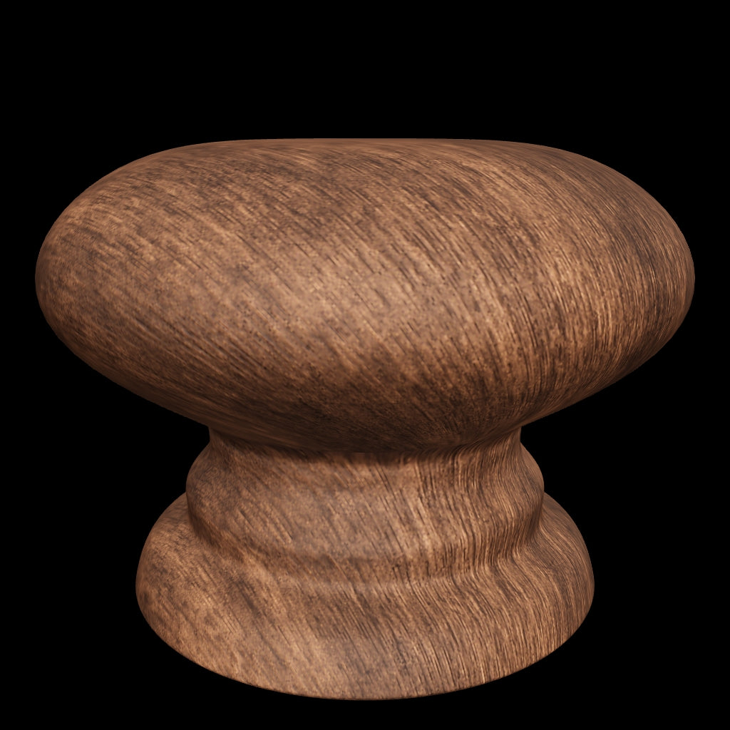 Mantara Tectona Knob W-0054 is a modern walnut wood knob with brushed finish, ideal for kitchen drawers, dresser drawers.